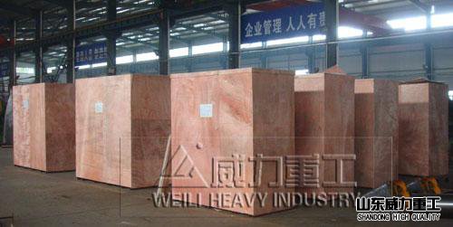 出口40搖臂鉆床打包裝